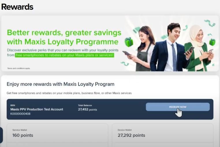 Cara Tebus Ganjaran Maxis