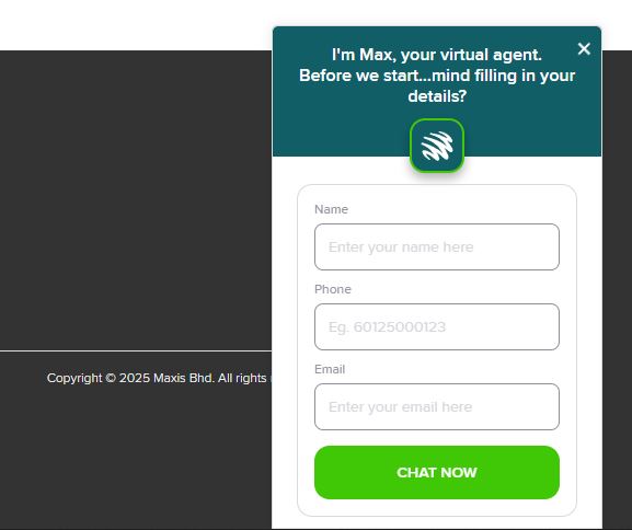 Chatbot Maxis
