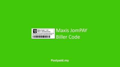 Maxis JomPAY Code
