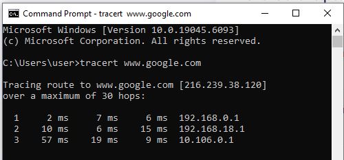 Ujian Tracert