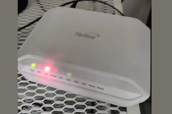 maxis fibre los red light