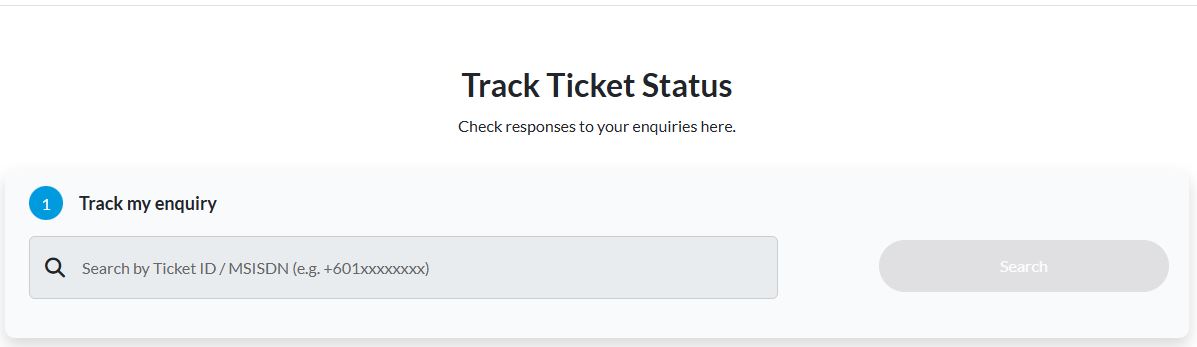 Check Track Ticket Status CelcomDigi