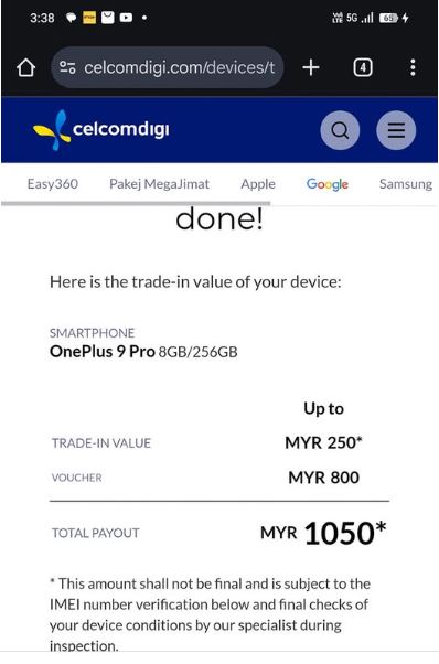 Trade-In HP CelcomDigi